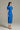 Cobalt Blue Ruby Midi Bodycon Dress With Small Buttons