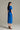 Cobalt Blue Ruby Midi Bodycon Dress With Small Buttons