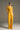 Yellow Crepe Straight-Leg Trousers with Defined Pleats