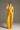 Yellow Crepe Straight-Leg Trousers with Defined Pleats