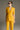 Yellow Crepe Fitted Blazer with Crystal-Embellished Asymmetrical Lapel