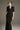 Asymmetrical Lapel Black Twill Fitted Blazer