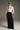 Black Twill Pencil Long Skirt