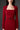 Red Crepe Trapeze Neck Long Sleeves Midi Dress