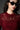 Bordeaux Flower Lace Round Neck Long Sleeves Midi Dress