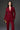 Bordeaux Twill Fitted Blazer Asymmetrical Lapel