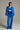 Cobalt Blue Ruby Fabric Long Sleeves Blazer