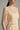 Short Sleeves Beige Lace Midi Dress With Crystal Belt - Beige
