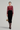 Long Sleeves Sceptre Red France Lace And Lyon Velvet Midi Dress