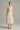 Short Sleeves Beige Lace n Silk Taffeta Midi Dress With Crystal Belt - Black