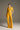 Yellow Crepe Straight-Leg Trousers with Defined Pleats